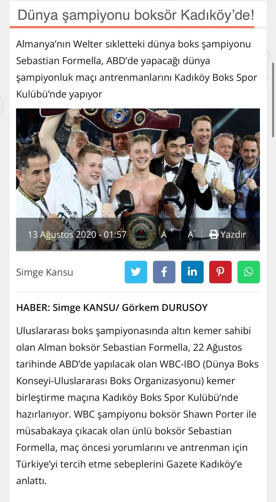 Haberlerimiz